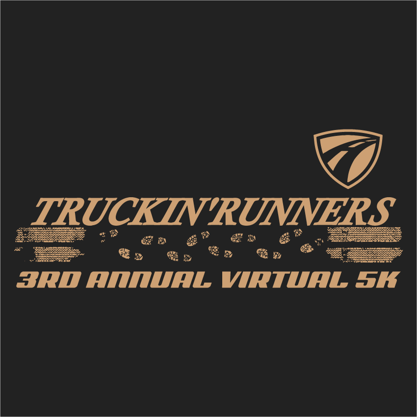 3RD ANNUAL TRUCKIN RUNNERS VIRTUAL 5K * shirt design - zoomed