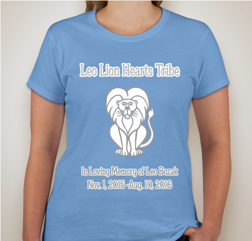 Leo Lion Hearts Tribe Fundraiser - unisex shirt design - front