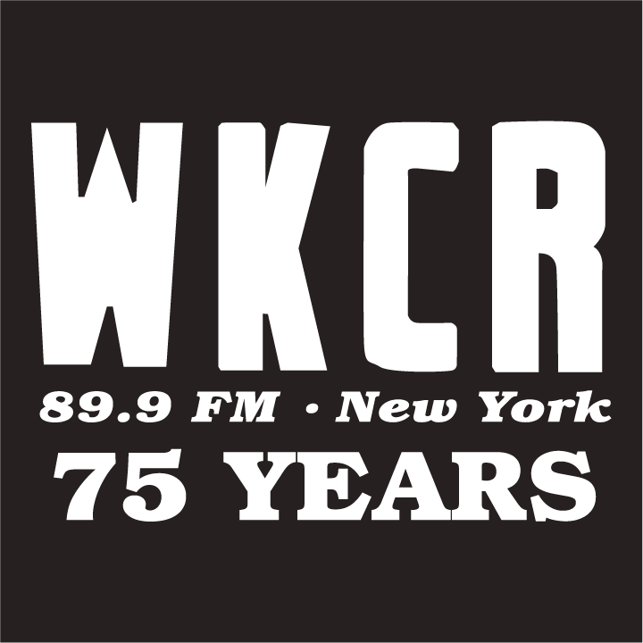 WKCR-FM 75th Anniversary T-Shirts shirt design - zoomed