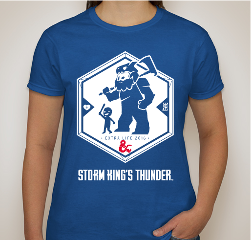 Dungeons & Dragons 2016 Extra Life Team Shirt Fundraiser - unisex shirt design - front