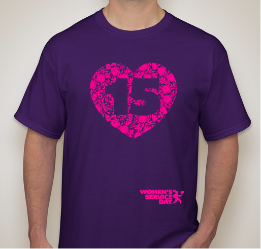 Celebrate 15 Years of Women's Service Day Fundraiser - unisex shirt design - front