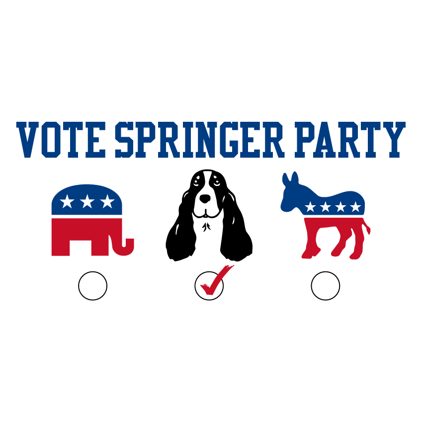 Sammy Springer Delegates, Unite - and VOTE SPRINGER PARTY! shirt design - zoomed