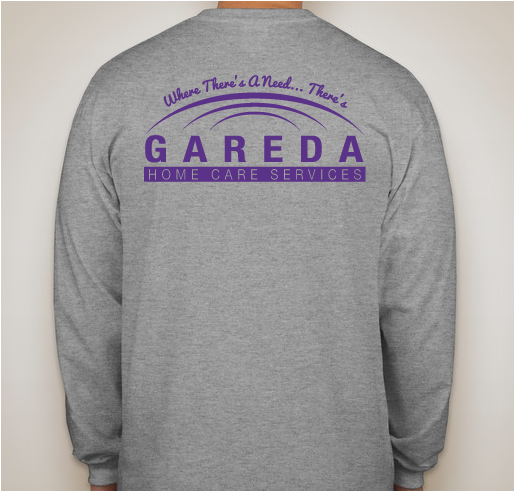Walk To End Alzheimer's Team Gareda Fundraiser - unisex shirt design - back