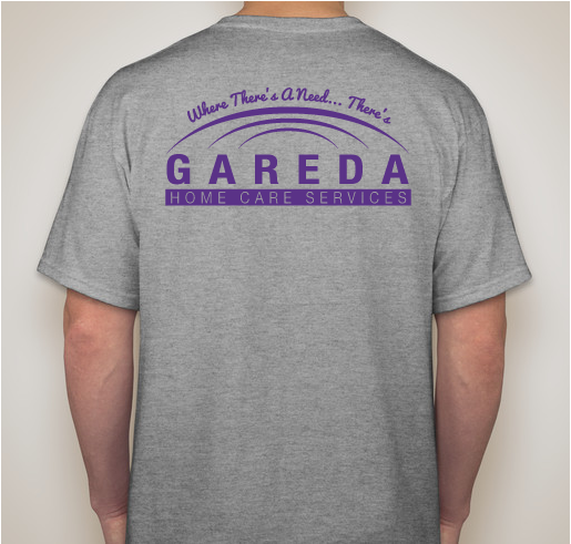 Walk To End Alzheimer's Team Gareda Fundraiser - unisex shirt design - back