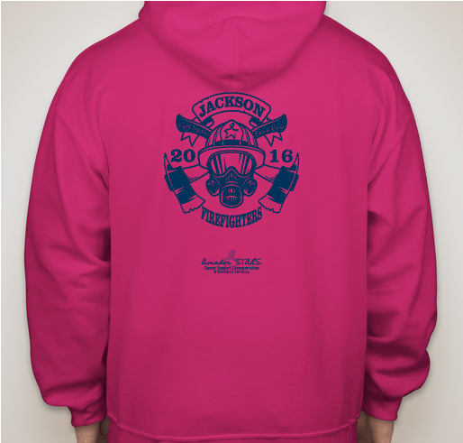 2016 Jackson Fire Department Pink Ribbon Project Fundraiser - unisex shirt design - back