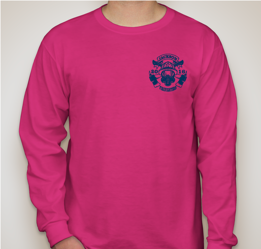 2016 Jackson Fire Department Pink Ribbon Project Fundraiser - unisex shirt design - front