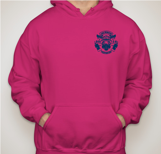 2016 Jackson Fire Department Pink Ribbon Project Fundraiser - unisex shirt design - front