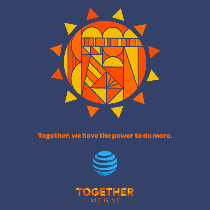 AT&T 2016 Employee Giving Campaign shirt design - zoomed