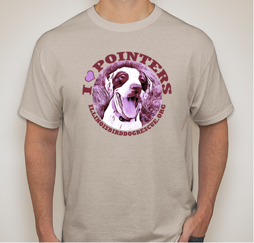 I LOVE POINTERS Fundraiser - unisex shirt design - front