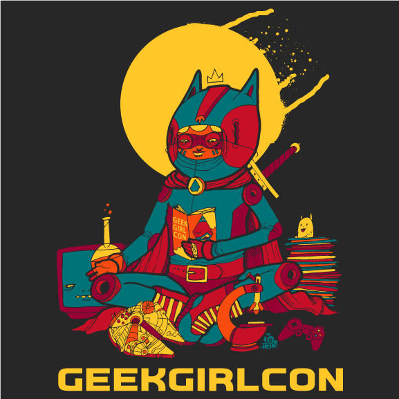 GeekGirlCon 2016 Special Edition Tee shirt design - zoomed