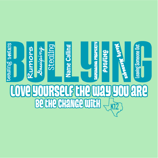 K12 Texas Anti-Bullying 2016 shirt design - zoomed