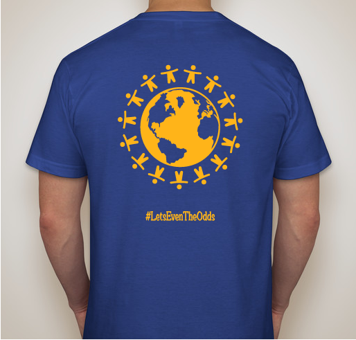 World Child Cancer USA #LetsEvenTheOdds Campaign Fundraiser - unisex shirt design - back