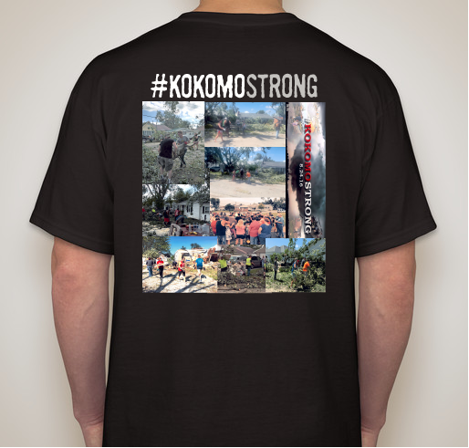 #KokomoStrong Fundraiser - unisex shirt design - back
