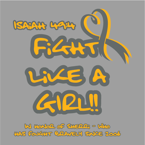 Help Sherri get to her cancer treatments. shirt design - zoomed