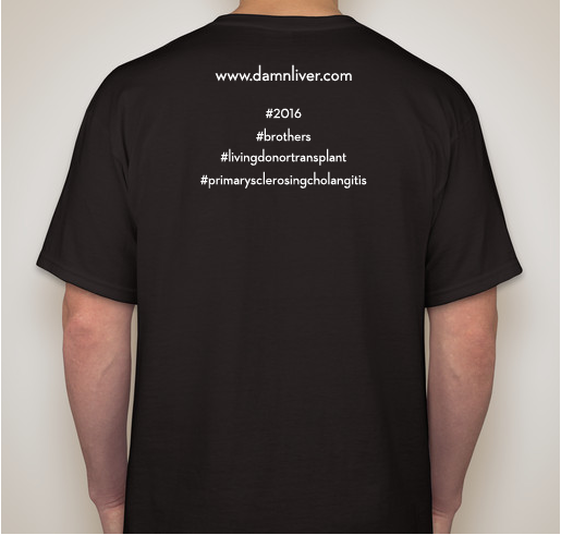 Jonathan's Living Donor Liver Transplant Fundraiser - unisex shirt design - back