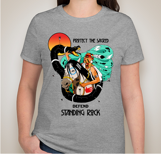 Defend Standing Rock Tees Fundraiser - unisex shirt design - front