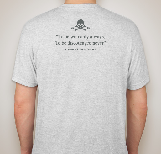 Chi Omega Flooded Sisters Relief Fundraiser - unisex shirt design - back