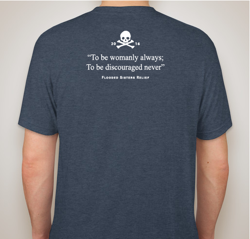 Chi Omega Flooded Sisters Relief Fundraiser - unisex shirt design - back