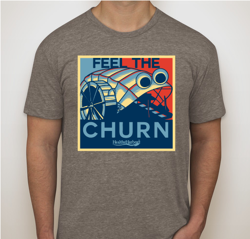 Mr. Trash Wheel T-Shirt: Feel the Churn Fundraiser - unisex shirt design - front