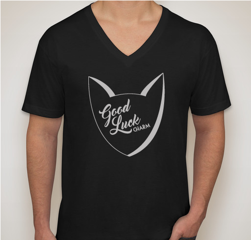 Black Cats = Good Luck Charms Fundraiser - unisex shirt design - front