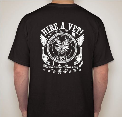 Hire Our Heroes Fundraiser - unisex shirt design - back