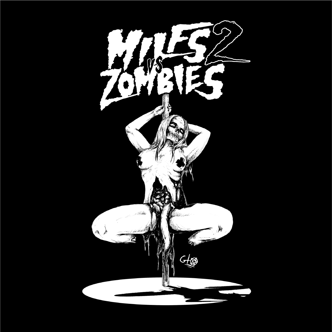 MILFS VS ZOMBIES 2 Proof of Concept Video Fundraiser shirt design - zoomed