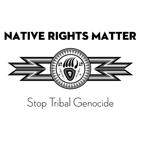 Native Rights Matter shirt design - zoomed