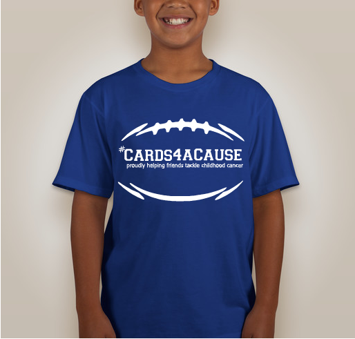 #cards4acause Football Fundraiser - unisex shirt design - back