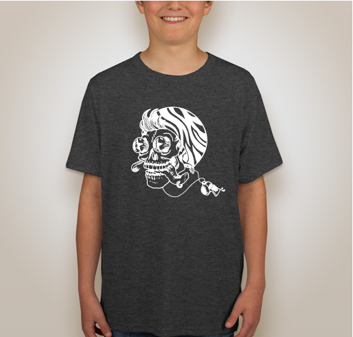 Jam Ref Skull Fundraiser - unisex shirt design - back