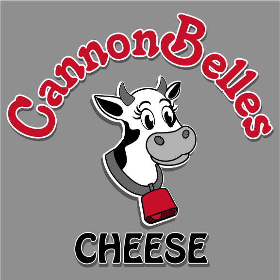 CannonBelles Cheese shirt design - zoomed