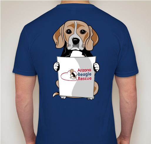 Team Arizona Beagle Rescue Fundraiser - unisex shirt design - back