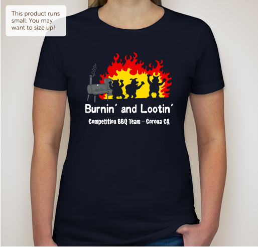 Burnin and Lootin Jack Trip 2016 Fundraiser - unisex shirt design - front