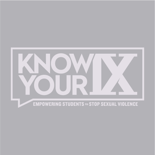 Know Your IX shirt design - zoomed