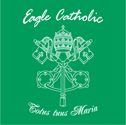 University of North Texas Eagle Catholics shirt design - zoomed