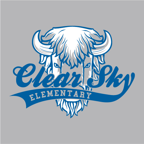 Clear Sky Elementary PTO shirt design - zoomed