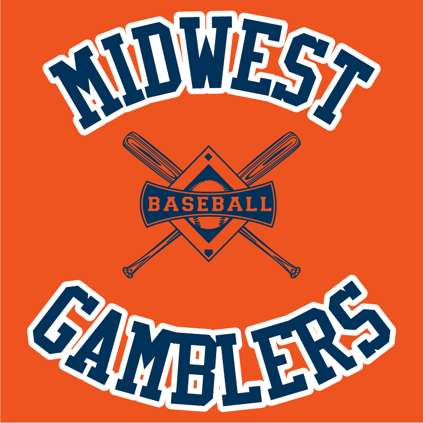 Midwest Gamblers Orange T-shirt shirt design - zoomed
