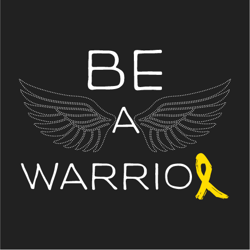 Be a Warrior shirt design - zoomed