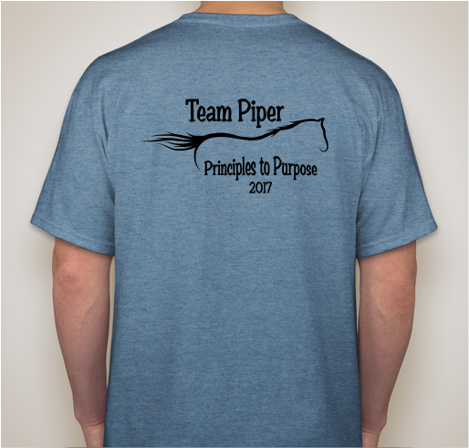 Team Piper 2017 Fundraiser - unisex shirt design - back
