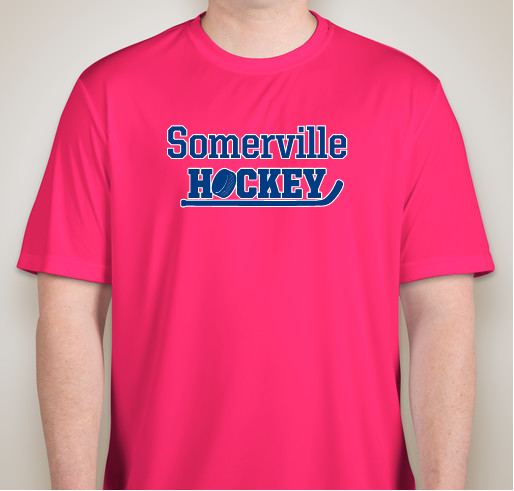 Somerville BlueLiners supporting Somerville High Hockey Programs Fundraiser - unisex shirt design - front