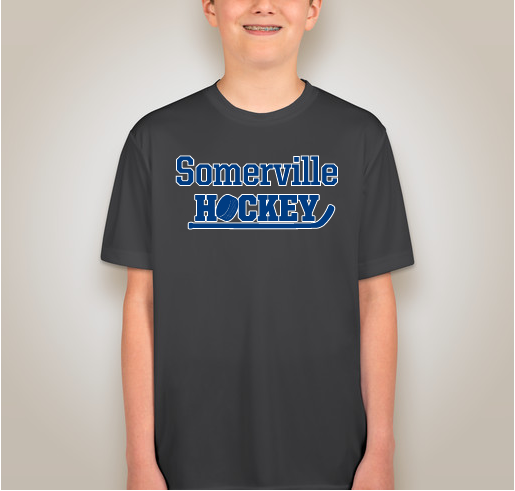 Somerville BlueLiners supporting Somerville High Hockey Programs Fundraiser - unisex shirt design - back