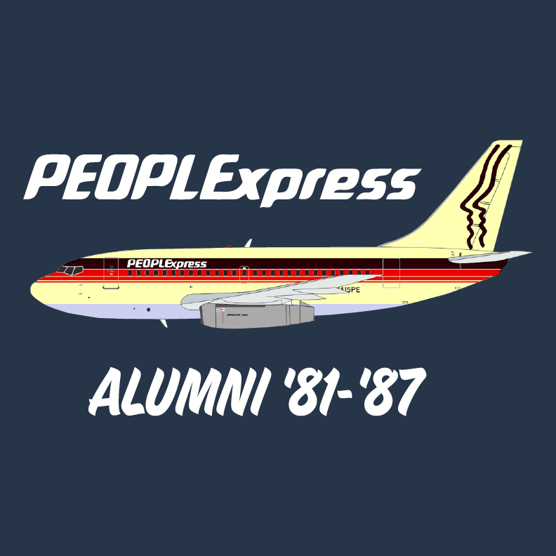 People Express Airlines Alumni Reunion shirt design - zoomed