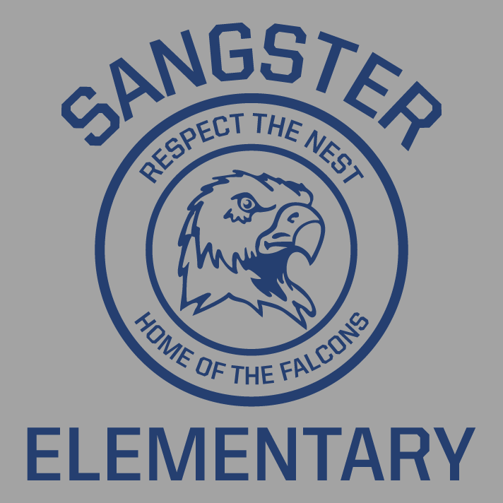 Sangster Elementary Spiritwear shirt design - zoomed