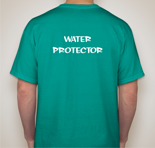Mni Wiconi - Water is Life. Let the black snake lie. Fundraiser - unisex shirt design - back