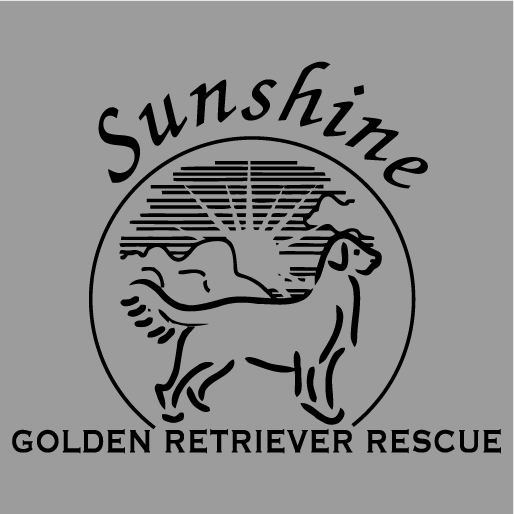 Sunshine Golden Retriever Rescue shirt design - zoomed