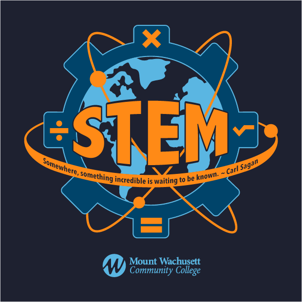 "Show Up In Style" with a Student-Designed MWCC STEM T-shirt shirt design - zoomed