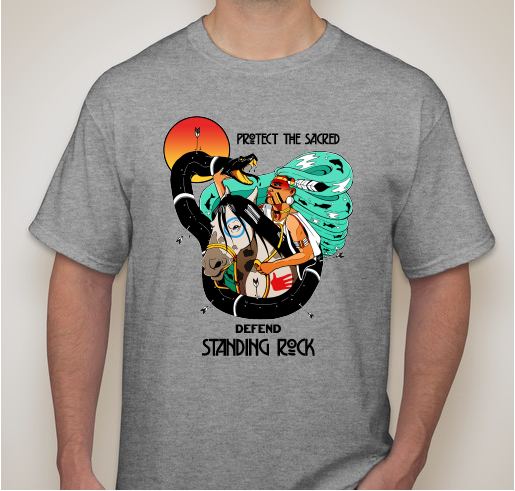 Defend Standing Rock Tees Final Release Fundraiser - unisex shirt design - front