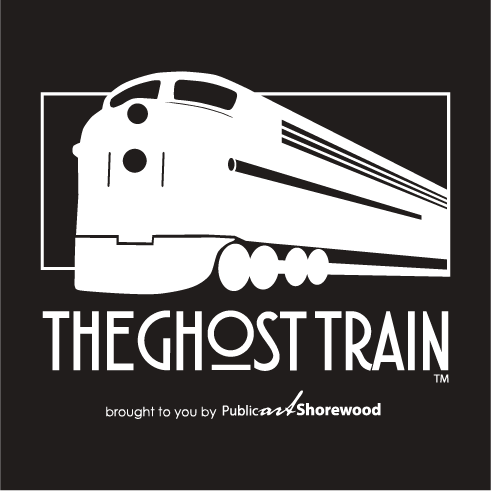 Public Art Shorewood - The Ghost Train shirt design - zoomed