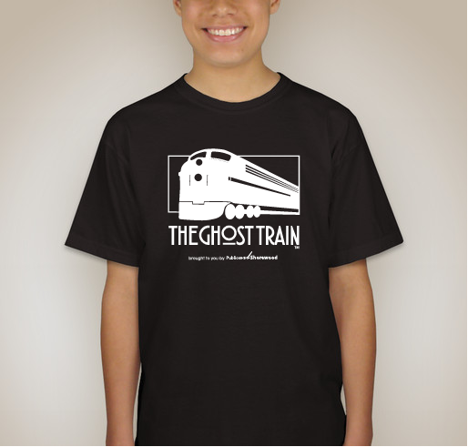 Public Art Shorewood - The Ghost Train Fundraiser - unisex shirt design - back