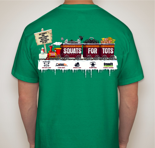 Squats for Tots - CrossFit Clarksville Fundraiser - unisex shirt design - back