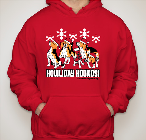 Howliday Hounds Fundraiser - unisex shirt design - front